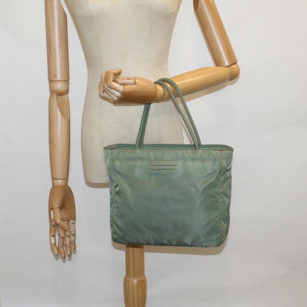 Authentic Prada Nylon Green Tote